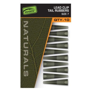 Fox Edges Naturals Lead Clip Tail Rubbers 7 10szt.
