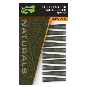 Fox Edges Naturals Slik Clip Tail Rubbers 10 10szt