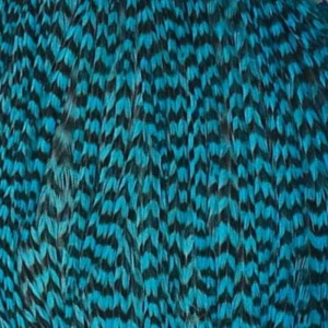 Hareline Half Cape #371 Grizzly Teal Blue