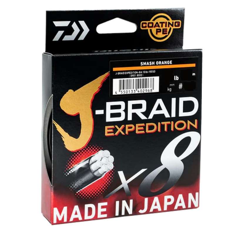Daiwa Plecionka J-Braid x8 Exp. Orange 150m 0.16mm-72362