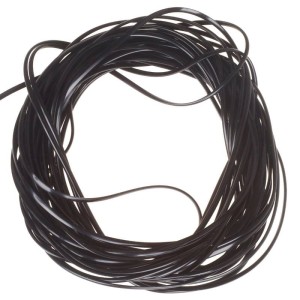 Hareline Nymph Size Vinyl Rib Medium #11 Black