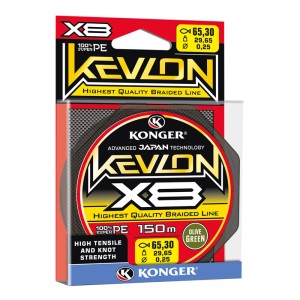 Konger Plecionka Kevlon X8 Olive Green 150m 0.14mm