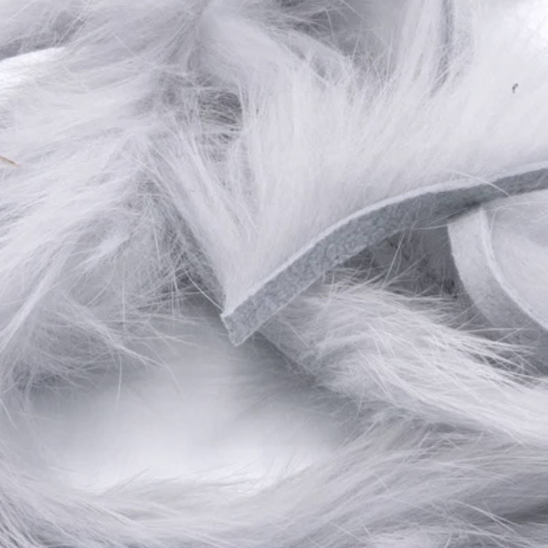 Hareline Rabbit Strips Silver Gray-24704