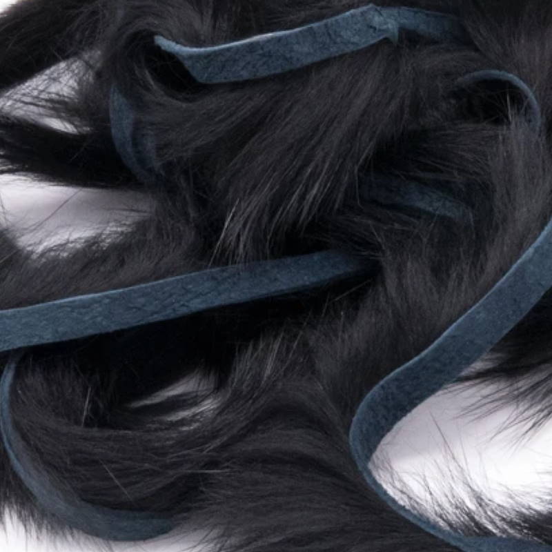 Hareline Rabbit Strips Black-24707