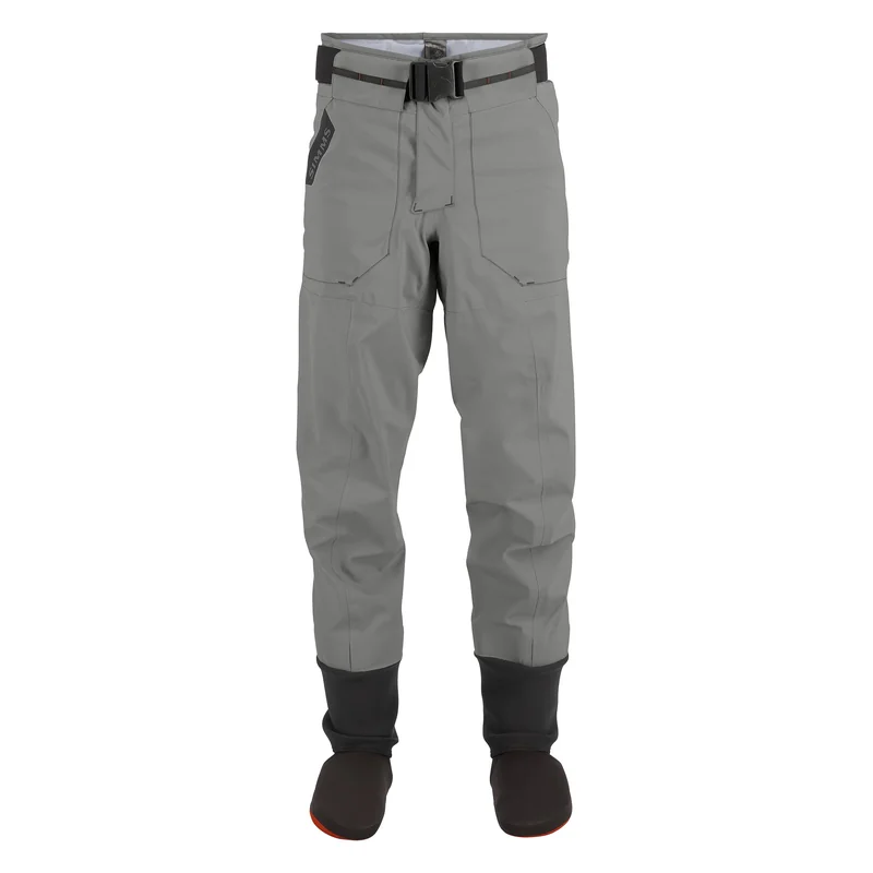 Spodniobuty Simms Freestone Pant Smoke – na manekinie, z przodu