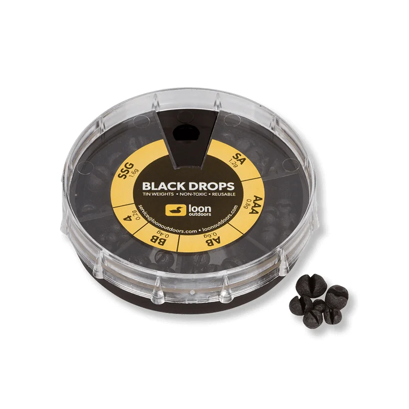 Śruciny cynowe w dozowniku Loon Tin Drop - 6 Division – Black 1.webp
