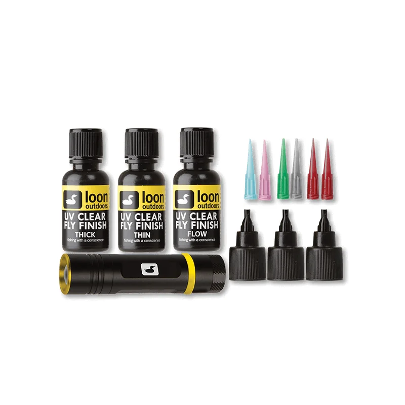 Zestaw żywic UV z lampą Loon UV Fly Tying Kit (1/2 oz) 1.webp