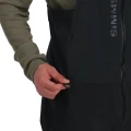Spodnie przeciwdeszczowe Simms ProDry Bib Black – suwak zamka bocznego