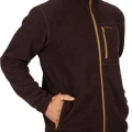 Polar rozpinany Simms Rivershed Full Zip Mahogany – kieszeń na dłoń