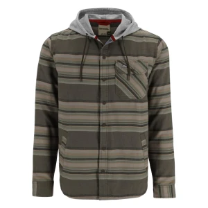 Koszula flanelowa z kapturem Simms Santee Flannel Hoody Hickory/Dolomite Blanket Stripe