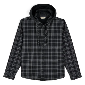Koszula ocieplana z kapturem Simms Coldweather Hooded Shacket Wakemup Plaid Black