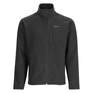 Polar rozpinany Simms Rivershed Full Zip Black Heather