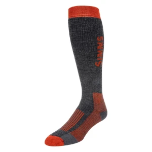 Skarpety merino Simms Merino Midweight OTC Sock Carbon