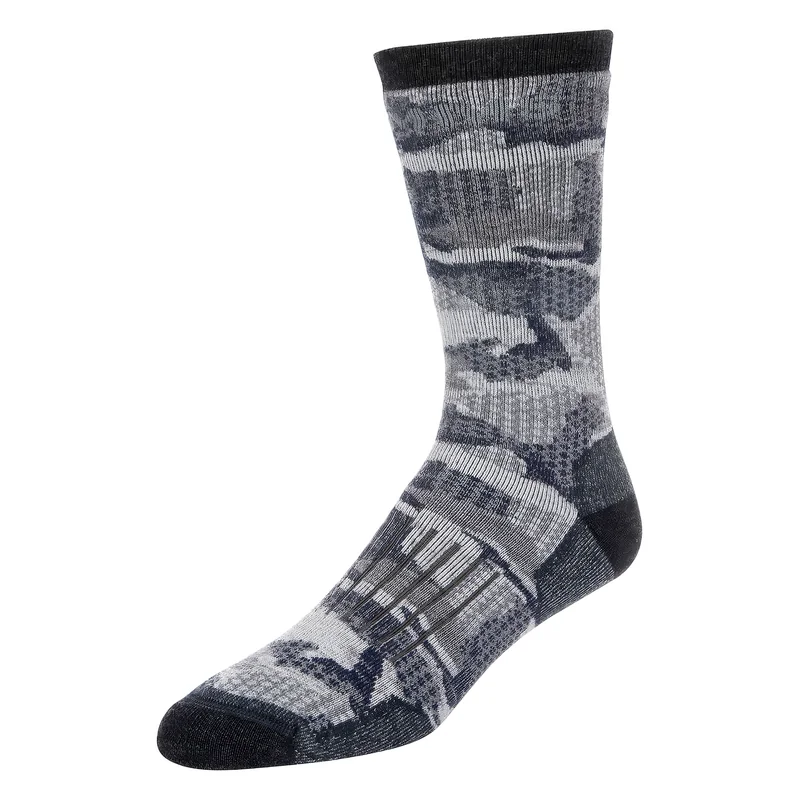 Skarpety damskie merino Simms Women's Merino Midweight Hiker Sock Hex Flo Camo – z boku