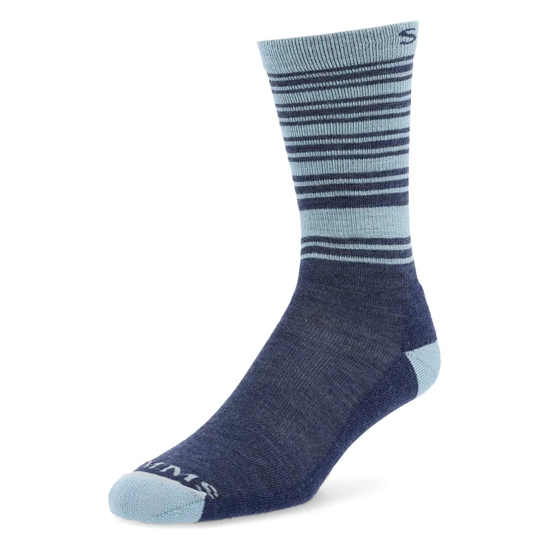 Skarpety damskie merino Simms Women's Merino Lightweight Hiker Sock Cornflower – z boku