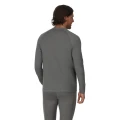 Koszulka termoaktywna Simms Strata 160 Crew Dark Grey Heather – na modelu – tył