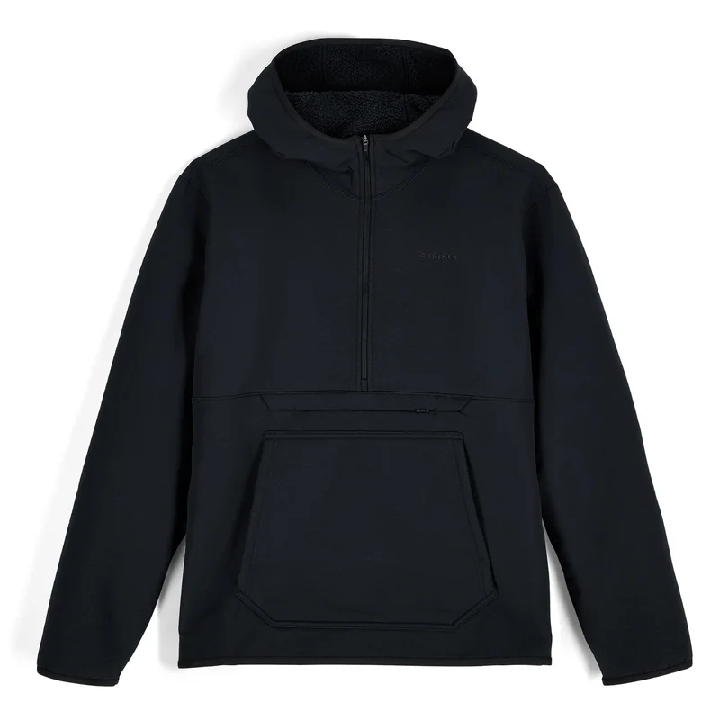 Bluza termoaktywna Simms Strata 330 Half-Zip Hoody Black – przód