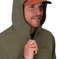Bluza termoaktywna Simms Strata 330 Half-Zip Hoody Loden – kaptur i zamek pod szyją