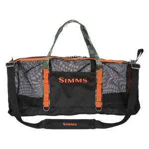Torba wędkarska siatkowa Simms Challenger Mesh Duffel 60 l Black
