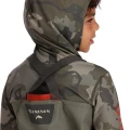 Wodery dziecięce Simms Kid's Tributary Stockingfoot Basalt – uchwyt z tyłu