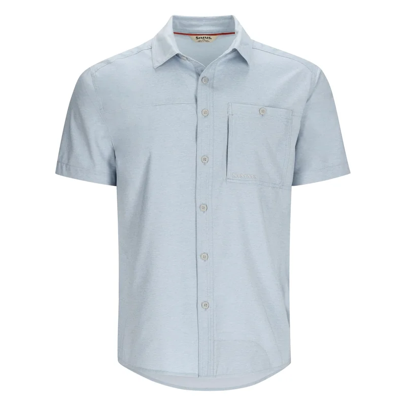 Koszula z krótkim rękawem Simms Challenger SS Shirt Steel Blue – przód