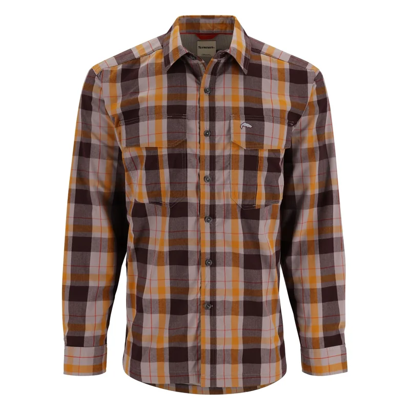 Koszula ocieplana Simms ColdWeather Shirt Dolomite Logan Plaid – przód