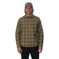 Koszula ocieplana Simms Coldweather Shacket Schooner Plaid Loden – na modelu, przód