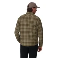 Koszula ocieplana Simms Coldweather Shacket Schooner Plaid Loden – na modelu, tył
