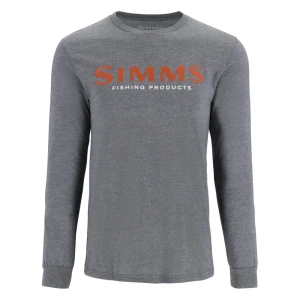 Koszulka z długim rękawem Simms Logo Shirt LS Athletic Heather