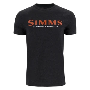 Koszulka Simms Logo T-Shirt Dark Gunmetal Heather