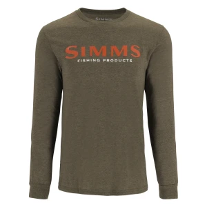 Koszulka z długim rękawem Simms Logo Shirt LS Loden Heather