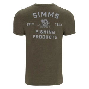 Koszulka Simms Stacked Bass T-Shirt Military Heather