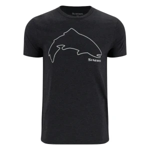 Koszulka Simms Trout Outline T-Shirt Dark Gunmetal Heather