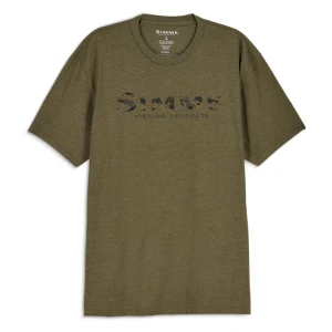 Koszulka Simms Shroud Fill Logo T-Shirt Military Heather