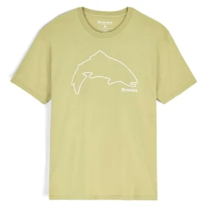 Koszulka Simms Trout Outline T-Shirt Tent Green