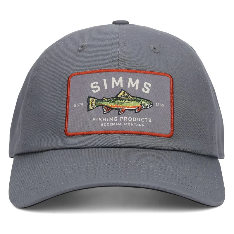 Czapka Simms Single Haul Cap Gunmetal Trout – przód
