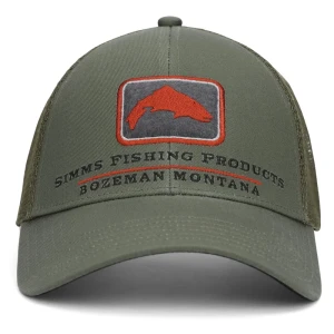 Czapka trucker Simms Trout Icon Trucker Smokey Olive