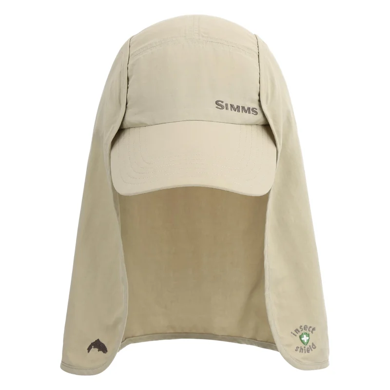 Czapka Simms Bugstopper Sunshield Cap Stone – przód