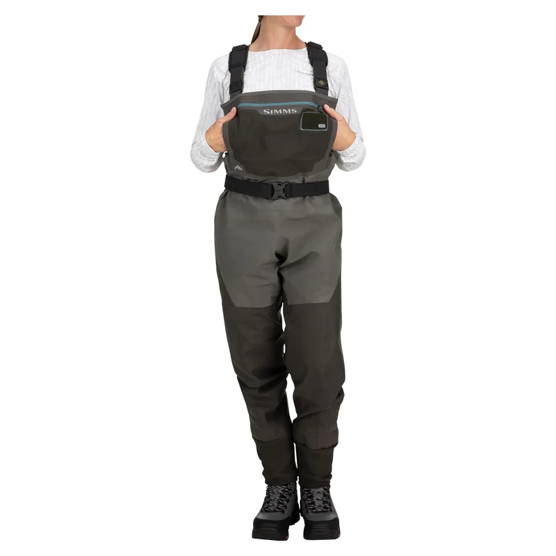 Wodery damskie Simms Women's G3 Guide Stockingfoot Gunmetal – przód