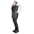 Wodery damskie Simms Women's G3 Guide Stockingfoot Gunmetal – na modelce przód z boku