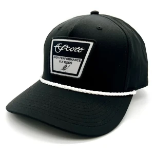 Czapka z daszkiem Scott 5-Panel Rope – czarna z logo jętki