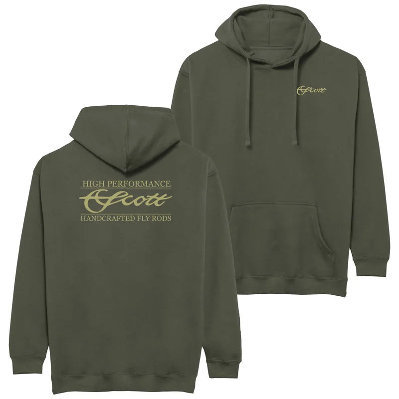 Bluza z kapturem Scott Olive Logo – oliwkowa