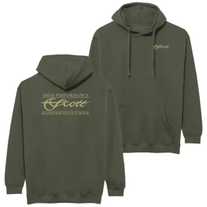 Bluza z kapturem Scott Olive Logo – oliwkowa