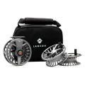 Kołowrotek muchowy Lamson Liquid S HD 3-Pack – zestaw z dwiema szpulami – Smoke