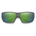 Okulary polaryzacyjne Smith Guide's Choice XL ChromaPop Glass – Matte Cement / Polarized Green Mirror, ujęcie 2