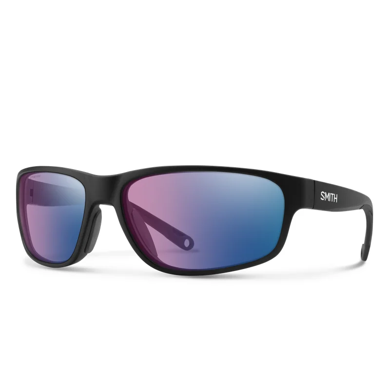 Okulary polaryzacyjne Smith Redding 2 ChromaPop Glass – Matte Black / Polarchromic Rose Blue Mirror