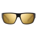 Okulary polaryzacyjne Bajio Piedra (soczewki szklane) – Black Matte / Yellow