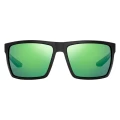 Okulary polaryzacyjne Bajio Stiltsville (soczewki szklane) – Black Matte / Green Mirror