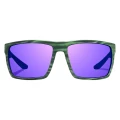 Okulary polaryzacyjne Bajio Stiltsville (soczewki z tworzywa) – Green Grass Matte / Violet Mirror