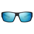 Okulary polaryzacyjne Bajio Vega (soczewki szklane) – Black Matte / Blue Mirror